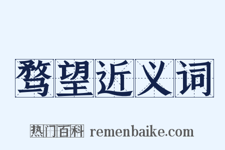 骛望近义词是什么意思的图片